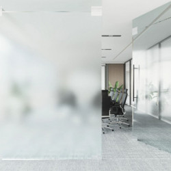 Fensterfolie Statisch Matt Transparent Grau 45x1000 cm PVC