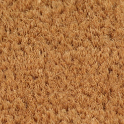 Fußmatte Natur Halbrund 40x60 cm Kokosfaser Getuftet