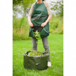 Nature Gartenschürze mit Falttasche 130x55 cm Grün