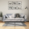 Shaggy-Teppich PAMPLONA Hochflor Modern Grau 120x120 cm