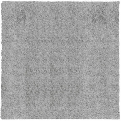 Shaggy-Teppich PAMPLONA Hochflor Modern Grau 120x120 cm