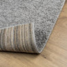 Shaggy-Teppich PAMPLONA Hochflor Modern Grau 120x120 cm