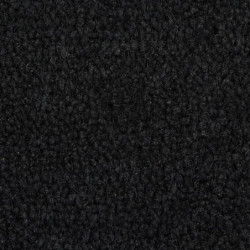 Fußmatte Schwarz Halbrund 60x90 cm Kokosfaser Getuftet