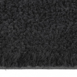 Fußmatte Schwarz 60x90 cm Kokosfaser Getuftet