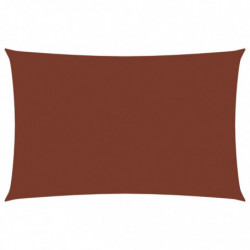 Sonnensegel Oxford-Gewebe Rechteckig 2,5x5 m Terrakotta-Rot
