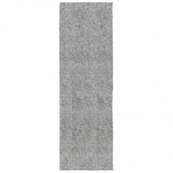 Shaggy-Teppich PAMPLONA Hochflor Modern Grau 80x250 cm