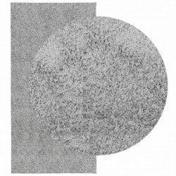 Shaggy-Teppich PAMPLONA Hochflor Modern Grau 100x200 cm