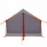 Campingzelt 2 Personen Grau & Orange 193x122x96 cm 185T Taft