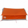 Campingzelt 2 Personen Grau & Orange 193x122x96 cm 185T Taft