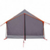 Campingzelt 2 Personen Grau & Orange 193x122x96 cm 185T Taft