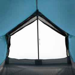 Campingzelt 2 Personen Blau 193x122x96 cm 185T Taft