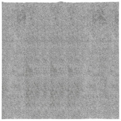 Shaggy-Teppich PAMPLONA Hochflor Modern Grau 160x160 cm
