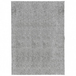 Shaggy-Teppich PAMPLONA Hochflor Modern Grau 140x200 cm