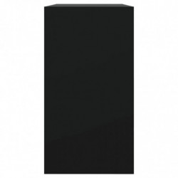 Schuhschrank Schwarz 80x34x63 cm Holzwerkstoff