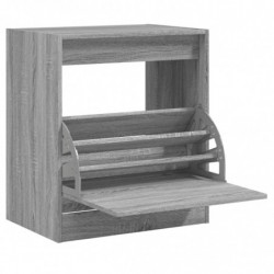 Schuhschrank Grau Sonoma 60x42x69 cm Holzwerkstoff