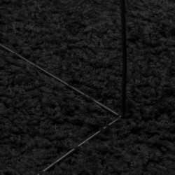 Shaggy-Teppich PAMPLONA Hochflor Modern Schwarz 160x230 cm