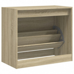 Schuhschrank Sonoma-Eiche 80x42x69 cm Holzwerkstoff