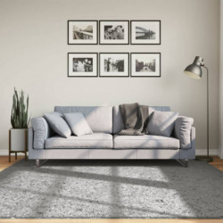 Shaggy-Teppich PAMPLONA Hochflor Modern Grau 200x200 cm
