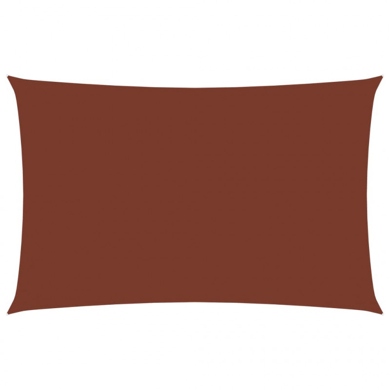 Sonnensegel Oxford-Gewebe Rechteckig 6x8 m Terrakotta-Rot