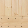 Schiebetür mit Beschlag 80x210 cm Massivholz Kiefer