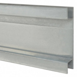 Zaunpfosten 10 Stk. Silbern 220 cm Verzinkter Stahl