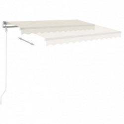 Automatische Markise mit LED & Windsensor 350x250 cm Creme