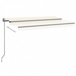 Automatische Markise mit LED & Windsensor 450x300 cm Creme