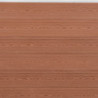 Zaunelement-Set Braun 353x186 cm WPC
