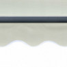 Einziehbare Markise mit Windsensor & LED 600x300cm Creme
