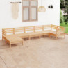 7-tlg. Garten-Lounge-Set Mert Massivholz Kiefer