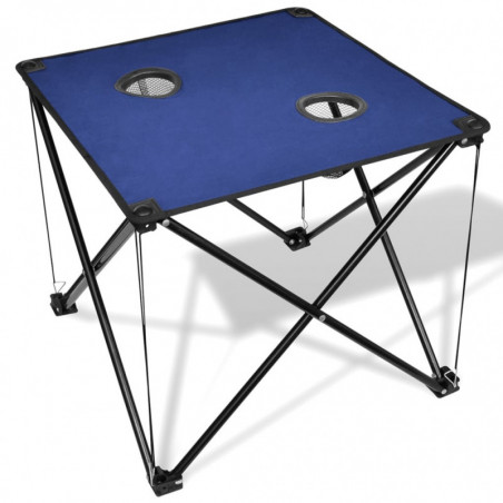 Klappbarer Campingtisch blau