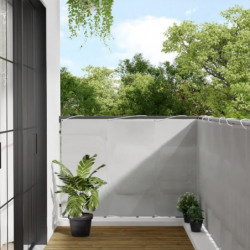 Balkon-Sichtschutz Hellgrau 120x300 cm 100 % Polyester-Oxford