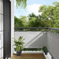 Balkon-Sichtschutz Hellgrau 75x400 cm 100 % Polyester-Oxford