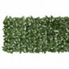 Balkon-Sichtschutz mit Dunkelgrünen Blättern 200x75 cm