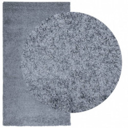 Teppich Shaggy Hochflor Modern Blau 60x110 cm