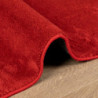 Teppich OVIEDO Kurzflor Rot 60x110 cm