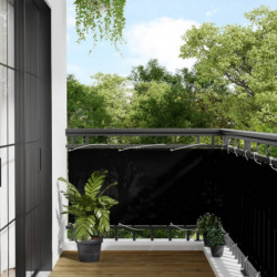 Balkon-Sichtschutz Schwarz 75x700 cm 100 % Polyester-Oxford
