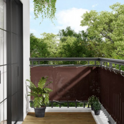 Balkon-Sichtschutz Braun 75x700 cm 100 % Polyester-Oxford