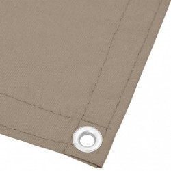 Balkon-Sichtschutz Taupe 75x700 cm 100 % Polyester-Oxford