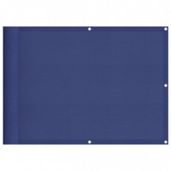 Balkon-Sichtschutz Blau 75x700 cm 100 % Polyester-Oxford