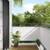 Balkon-Sichtschutz Weiß 75x700 cm 100 % Polyester-Oxford