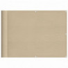 Balkon-Sichtschutz Beige 75x700 cm 100 % Polyester-Oxford