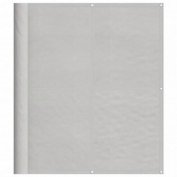 Balkon-Sichtschutz Hellgrau 120x600 cm 100 % Polyester-Oxford