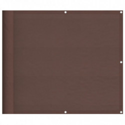 Balkon-Sichtschutz Braun 90x700 cm 100 % Polyester-Oxford