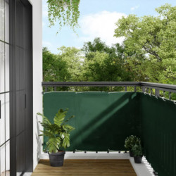 Balkon-Sichtschutz Dunkelgrün 90x700 cm 100 % Polyester-Oxford