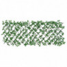 Rankgitter mit Künstlichem Efeu Erweiterbar Grün 186x30 cm