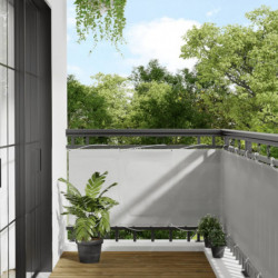 Balkon-Sichtschutz Hellgrau 75x800 cm 100 % Polyester-Oxford