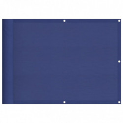 Balkon-Sichtschutz Blau 75x800 cm 100 % Polyester-Oxford