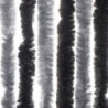 Fliegenvorhang Grau und Schwarz 56x185 cm Chenille