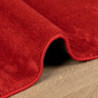 Teppich OVIEDO Kurzflor Rot 80x150 cm